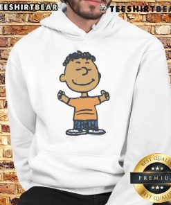 Alt Text: Cute Peanuts Franklin character hoodie featuring vibrant colors and a cozy design for kids and fans of the Peanuts gang.