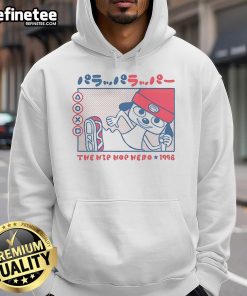Cute Rappa Dog, the Hip Hop Hero, 1996 hoodie featuring a playful dog in hip-hop style, perfect for dog lovers.
