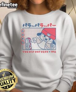 Cute Rappa Dog hip hop hero sweatshirt from 1996 featuring a playful dog in a vibrant design, perfect for streetwear fans.