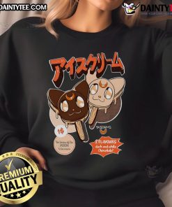 Cute Sailor Moon ice cream sweatshirt featuring vibrant colors and a playful design, perfect for fans and cozy wear.