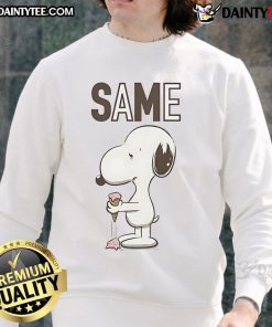 Alt Text: Cute Snoopy ice cream sweatshirt featuring a playful design, perfect for casual and cozy outfits.