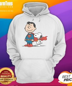 Adorable Cute Super Peanuts Snoopy Superman Hoodie for kids, featuring vibrant colors and playful design.