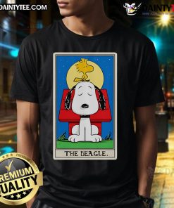 Cute The Beagle Tarot Snoopy T-Shirt featuring a whimsical Snoopy design with tarot card themes for dog lovers.