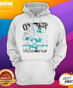 Alt Text: Cute Vocaloid VocaloStar Break Hatsune Miku hoodie featuring vibrant colors and playful design, perfect for fans.