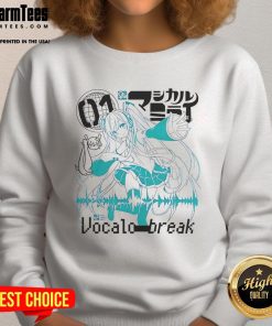 Cute Vocaloid VocaloStar Break Hatsune Miku sweatshirt featuring vibrant design and cozy fit for fans.
