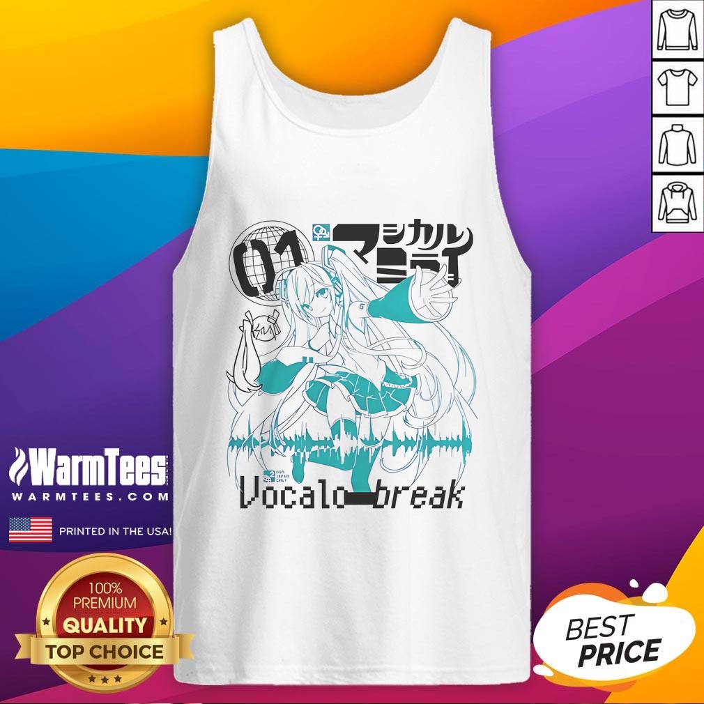 Cute Vocaloid Vocalostar Break Hatsune Miku Tank Top Cute Vocaloid VocaloStar Break Hatsune Miku tank top featuring vibrant colors and a stylish design for fans.