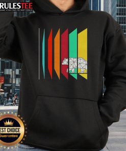 Alt Text: Cute wild geometry bear hoodie featuring a colorful bear design on a cozy hoodie, perfect for casual wear.