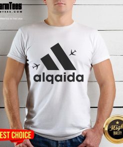 Funny Alqaida 911 logo parody T-shirt featuring humorous graphics and playful design for comedic fashion lovers.