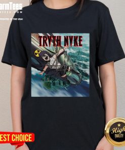 Funny Bababa Ba Ba Baba Trvth Nvke Ladies Tee featuring playful typography on a stylish women's t-shirt.