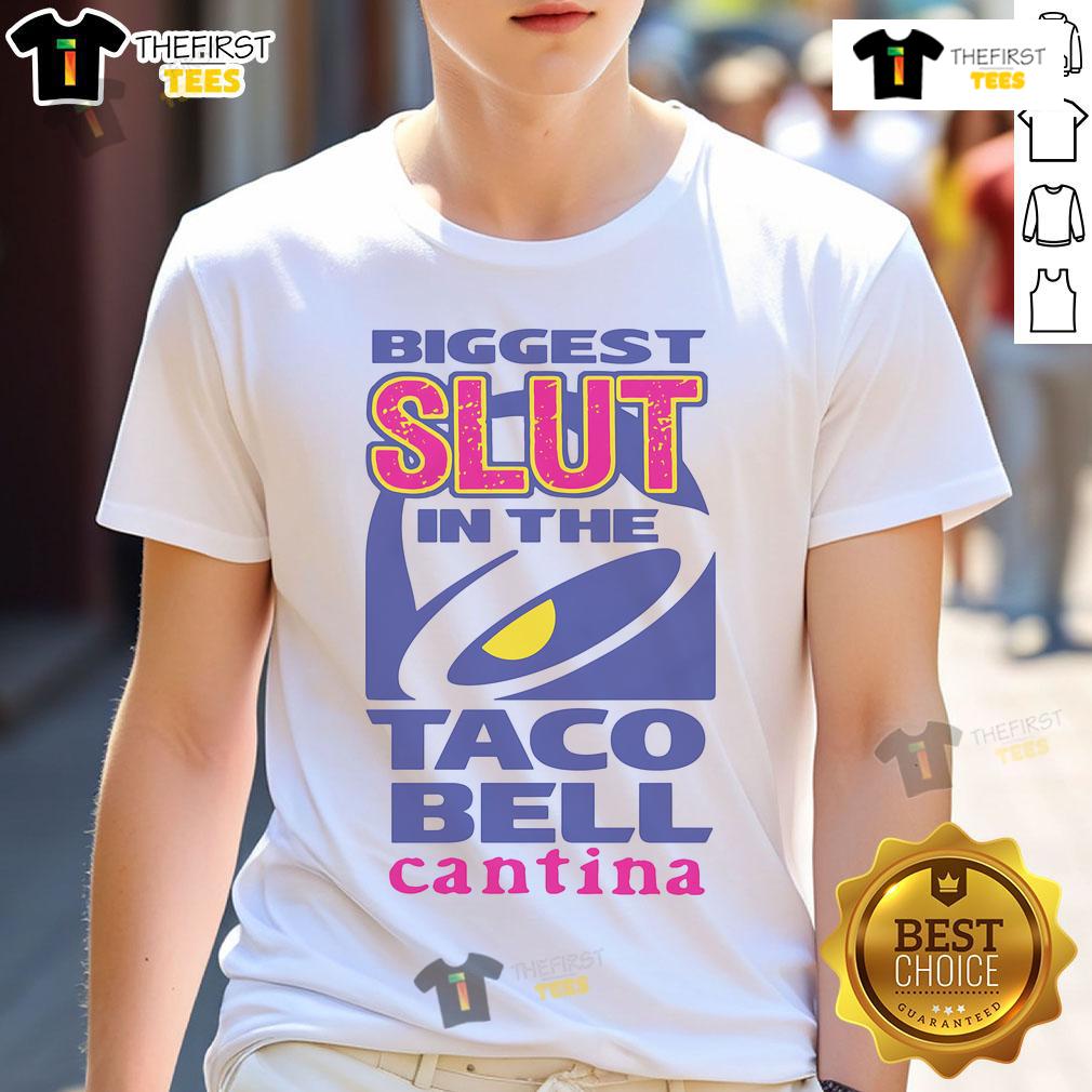 Funny Biggest Slut In The Cantina T Shirt Funny Biggest Slut In The Cantina T-Shirt featuring humorous graphic design and vibrant colors for casual wear.