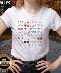 Funny You're Perfect meme on a ladies' tee featuring playful graphics and vibrant colors, perfect for casual wear.
