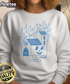 Funny Burning Church Sweatshirt featuring a humorous graphic design, perfect for casual wear and making a statement.