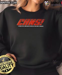 Funny Cars sweatshirt featuring a humorous slogan about cans on a bus, perfect for car enthusiasts and humor lovers.