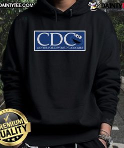 Funny CDC Center for Devouring Cookies Monster Cookies hoodie featuring a playful cookie monster design.