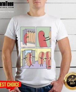 Funny Cool Hot Dog Dress T-Shirt featuring a playful hot dog graphic, perfect for casual wear and food lovers.