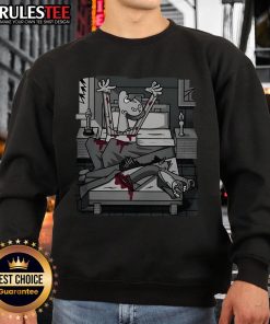 Funny Cubist Mafia Sweatshirt featuring bold art and vibrant colors, perfect for stylish streetwear enthusiasts.