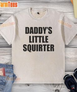 Funny Daddy's Little Squirter washed t-shirt design featuring a playful graphic for kids, perfect for family outings.