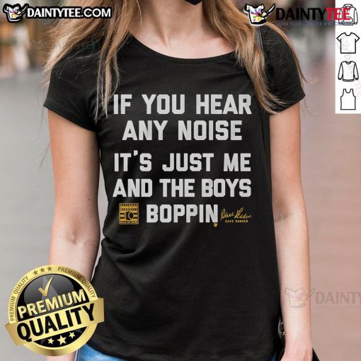 Funny Dave Parker Boys Boppin Class of 2025 Ladies Tee featuring a humorous design perfect for school spirit and casual wear.