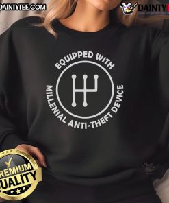 Funny equipped with Millennial anti-theft OneDrive icon sweatshirt, perfect for tech-savvy wardrobe upgrades.