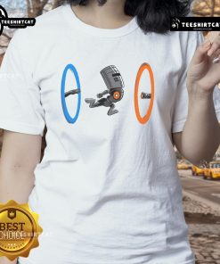 Funny False Portal Ladies Tee featuring a whimsical design, perfect for casual wear and expressing your unique style.