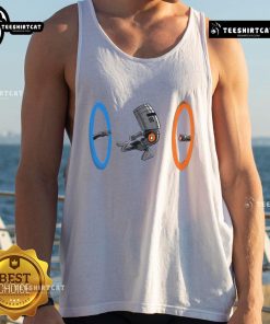 Funny False Portal Tank Top featuring a whimsical design perfect for casual wear and gamer humor.