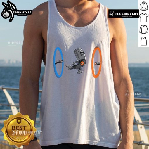 Funny False Portal Tank Top featuring a whimsical design perfect for casual wear and gamer humor.
