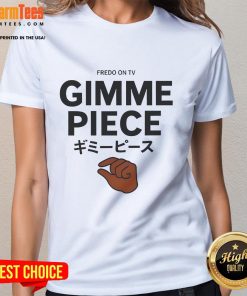 Funny Fredo on TV graphic tee for ladies featuring a humorous design, perfect for casual wear and fans of comedy.