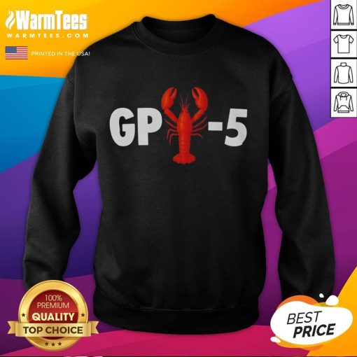 Funny GPT-5 lobster sweatshirt design featuring a quirky lobster graphic and humorous text, perfect for casual wear.
