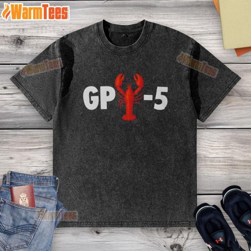 Funny GPT-5 lobster washed t-shirt featuring a quirky lobster graphic and playful text design, perfect for casual wear.