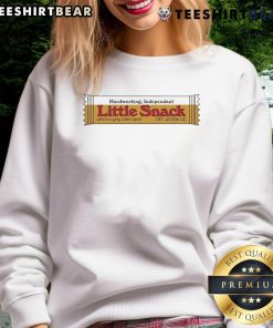 Funny hardworking independent little snack sweatshirt in vibrant colors, perfect for casual wear and expressing personality.