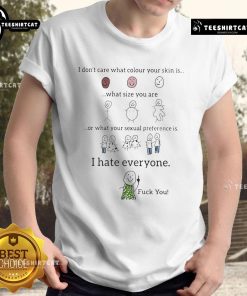 Alt Text: Funny I Don't Care T-Shirt showcasing a humorous message about equality and embracing diversity in all forms.