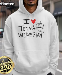 Funny I Love Tenna Wireplay Hoodie featuring a playful design, perfect for casual wear and tech enthusiasts.