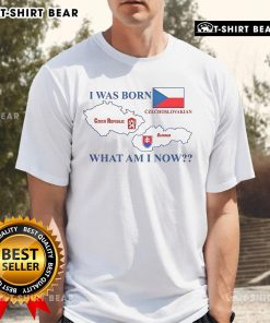 Funny I Was Born Czech Republic Czechoslovakian Slovakia T-Shirt showcasing unique national pride and humor.
