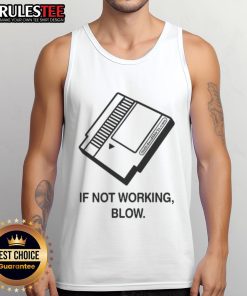 Funny diagram showing retro gamer blowing on a game cartridge, featured on a tank top for gaming enthusiasts.
