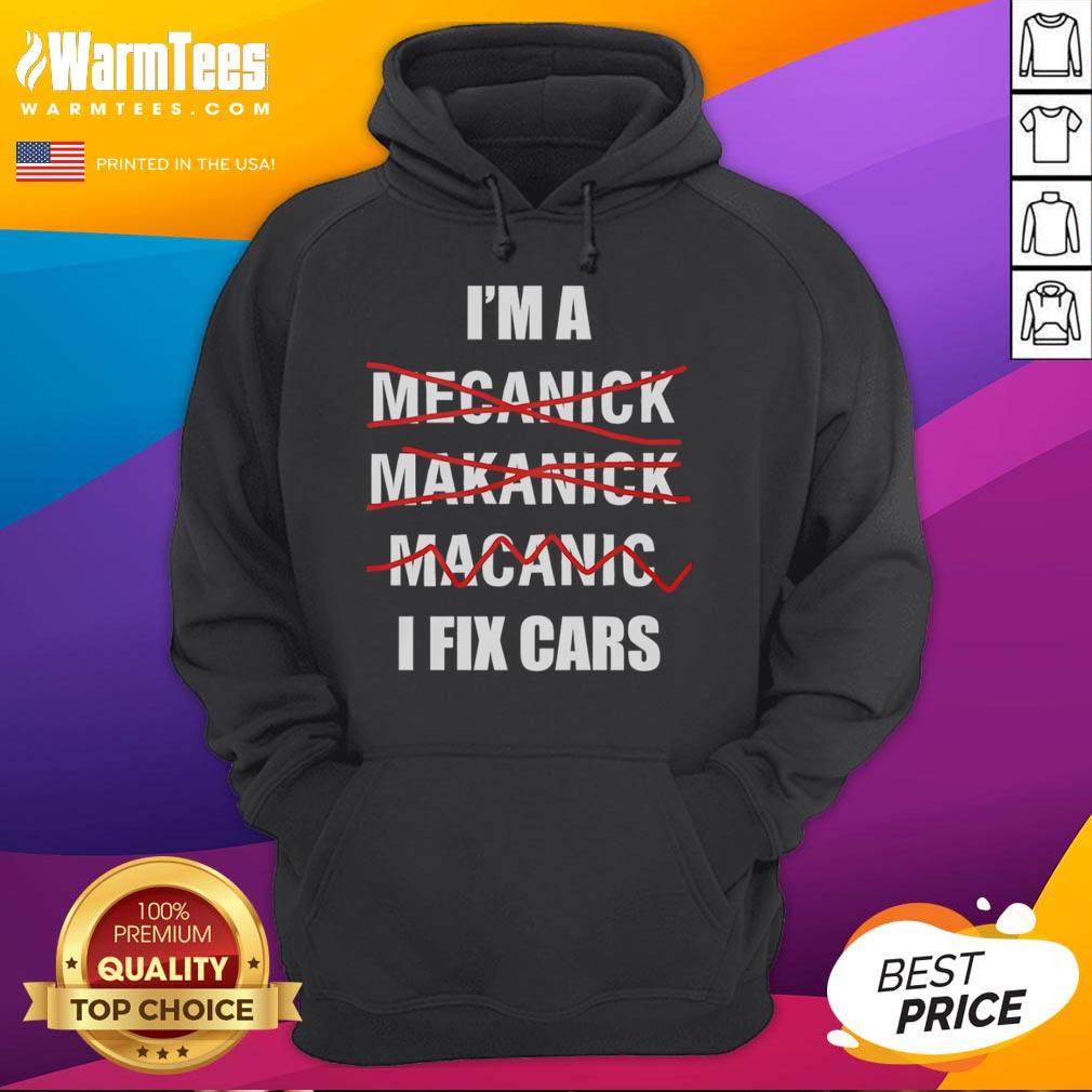 Funny I'M A I Fix Cars Hoodie Alt Text: Funny 'I'm A.I. Fix Cars' hoodie design featuring a quirky graphic, perfect for car enthusiasts and tech lovers.