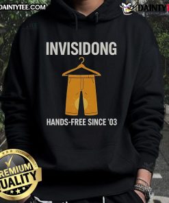 Funny Invisidong Hand Free Since 03 Hoodie featuring a humorous design perfect for casual wear and making a statement.