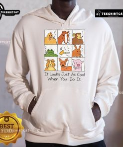 Funny animal smoking hoodie design featuring a cool graphic that adds humor to your casual outfit.