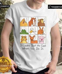 Funny animal smoking t-shirt design featuring a cool illustration, perfect for casual wear and humor lovers.