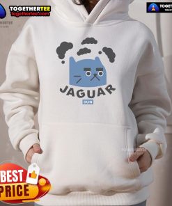 Funny jaguar sun cat hoodie featuring a playful design, perfect for animal lovers and casual wear enthusiasts.