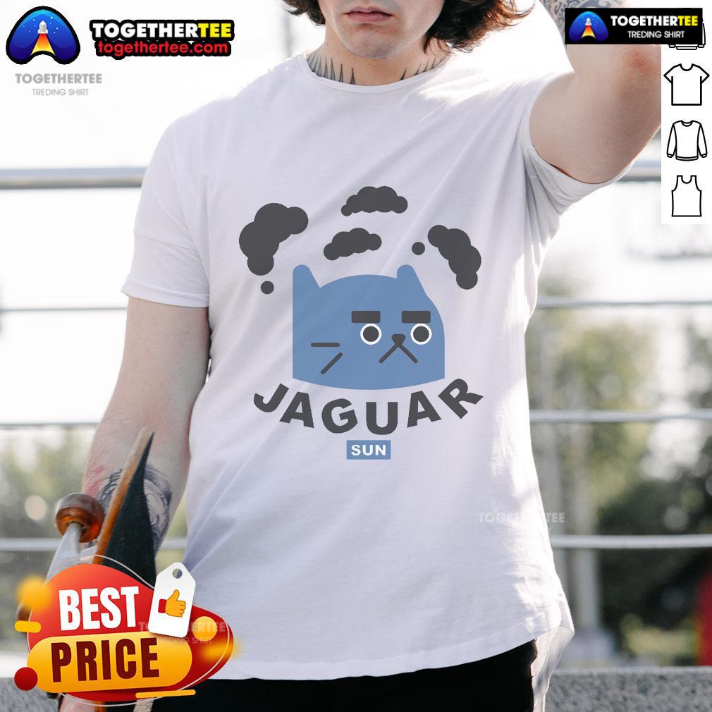 Funny Jaguar Sun Cat T Shirt Funny Jaguar Sun Cat T-Shirt featuring a playful jaguar lounging in the sun, perfect for animal lovers and casual wear.