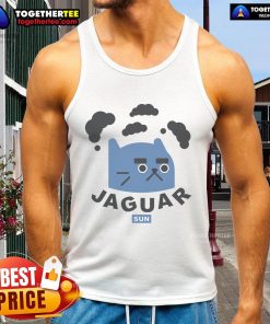 Funny Jaguar Sun Cat Tank Top featuring a playful jaguar graphic, perfect for summer wear and casual outings.