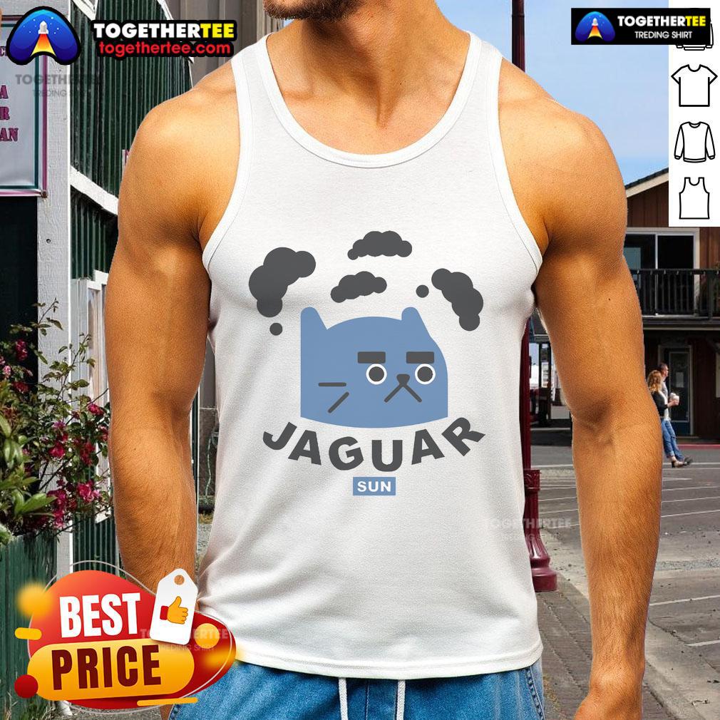 Funny Jaguar Sun Cat Tank Top Funny Jaguar Sun Cat Tank Top featuring a playful jaguar graphic, perfect for summer wear and casual outings.