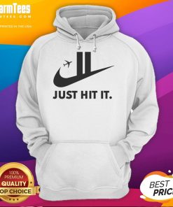 Funny Just Hit It 911 logo parody hoodie featuring a humorous design, perfect for casual wear and quirky fashion lovers.