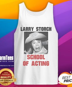 Funny Larry Storch School of Acting tank top featuring a playful design, perfect for comedy fans and aspiring actors.