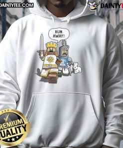 Funny Lego The Cowardly King Killer Rabbit Hoodie featuring a whimsical design and vibrant colors for fans of Monty Python.