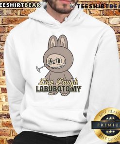 Alt Text: Funny Live Laugh Labubotomy Hoodie featuring a humorous design for casual wear, perfect for quirky fashion lovers.