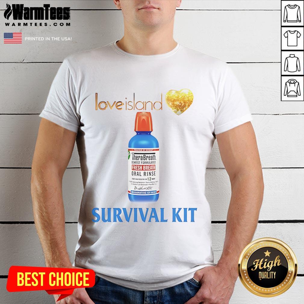 Funny Love Island Survival Kit T Shirt Funny Love Island Survival Kit T-Shirt featuring playful graphics for fans of the popular reality show.
