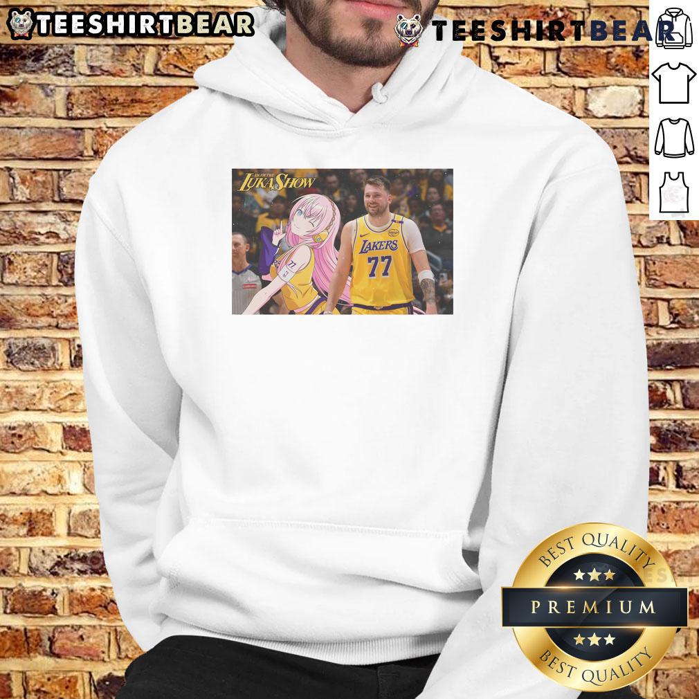 Funny Luka X Luka Lukashow Los Angeles Lakers Anime Hoodie Funny Luka x LukaShow Anime Hoodie featuring Los Angeles Lakers design, perfect for fans and stylish anime lovers.