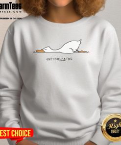 Funny Mood of the Day Unproductive sweatshirt featuring a humorous design for relaxed, casual wear.