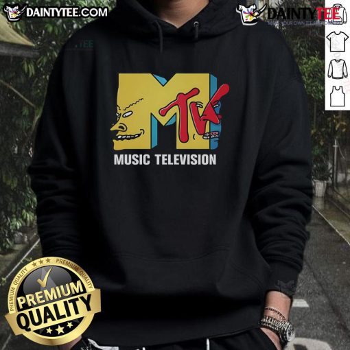 Colorful Funny MTV Music Television Hoodie with vibrant graphics, perfect for retro music fans and streetwear enthusiasts.